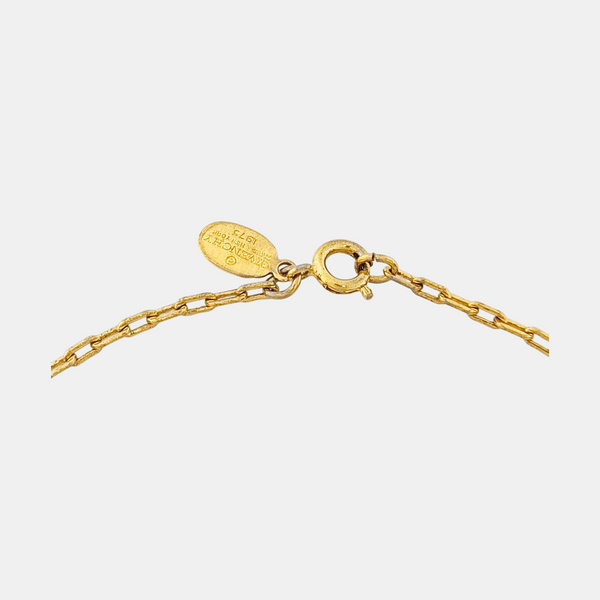 G Cube Metal Gold Necklace