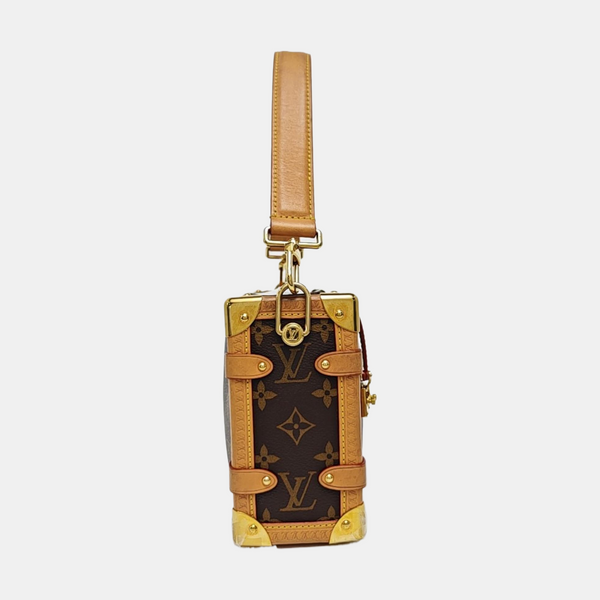 SIDE TRUNK MM Monogram Coated Canvas Brown