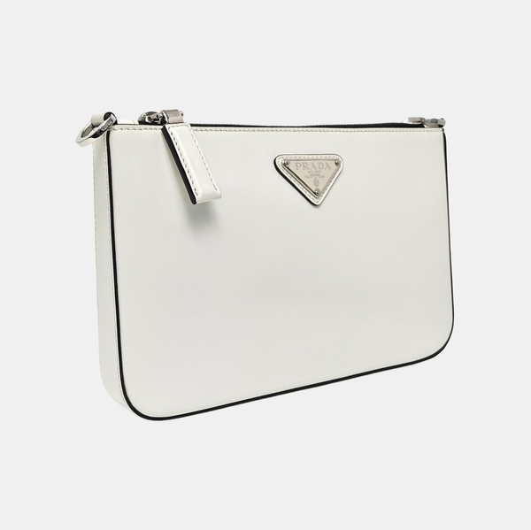 Calfskin Shoulder Bag White