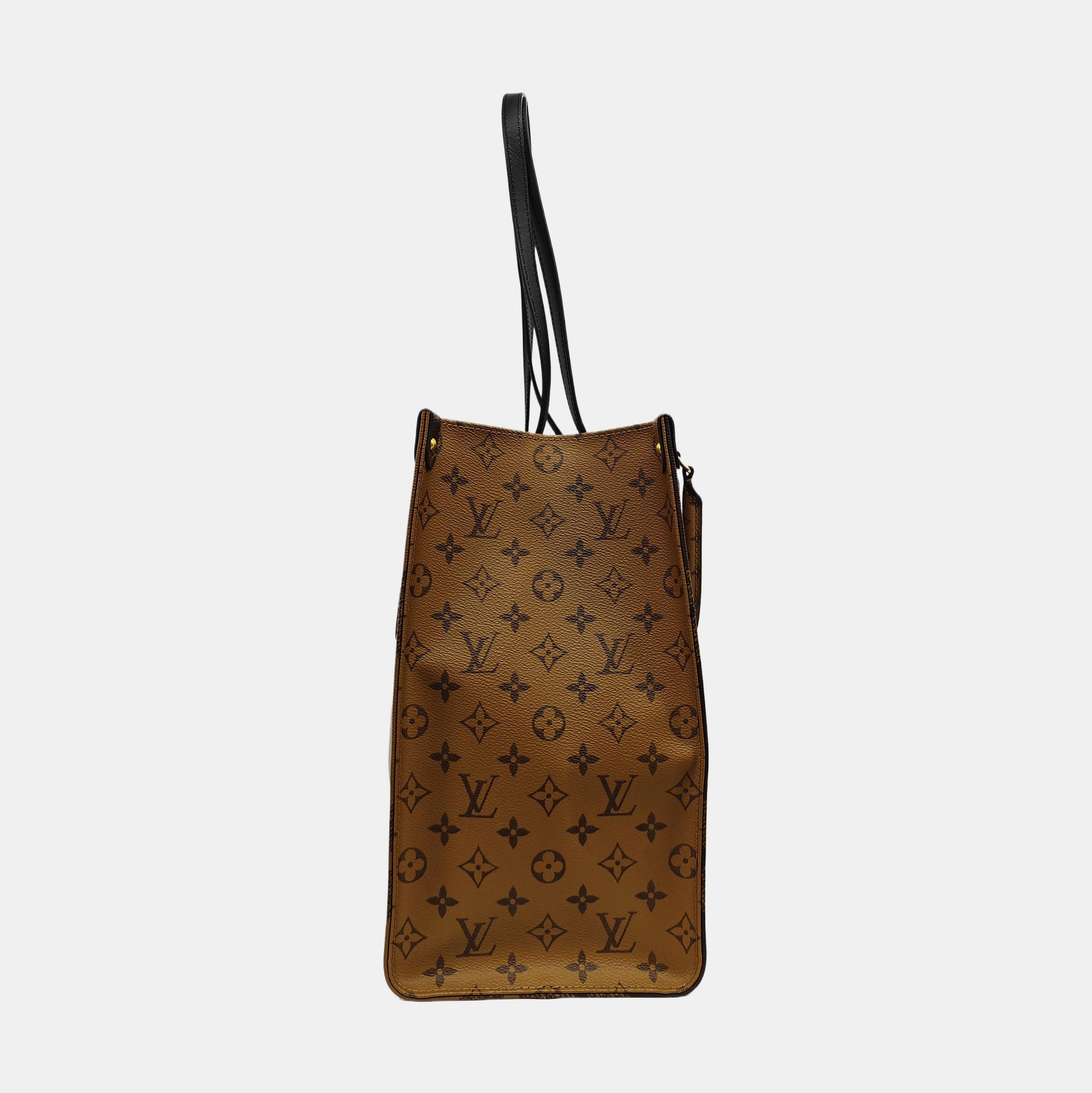 ONTHEGO GM Monogram Coated Canvas Brown