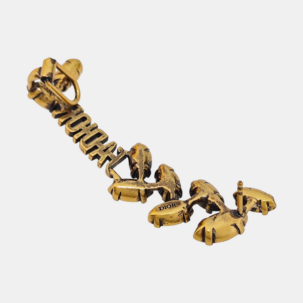 J'adior Metal Gold Stud Earrings