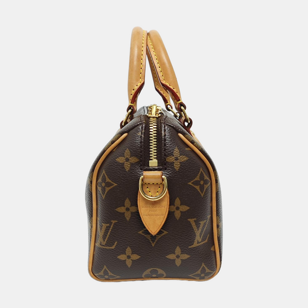 SPEEDY 20 Monogram Coated Canvas Brown