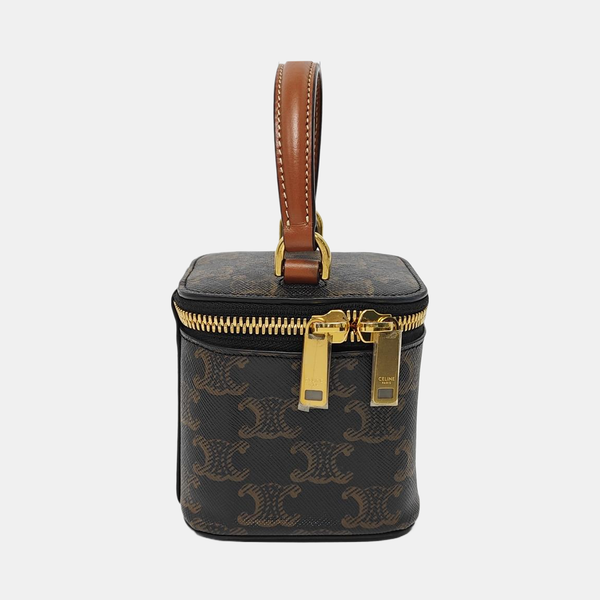 Coated Canvas Shoulder Bag Black