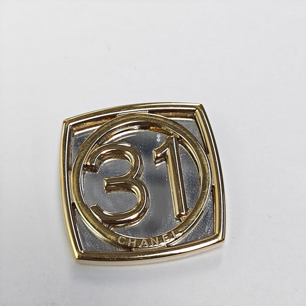Metal Gold Brooch