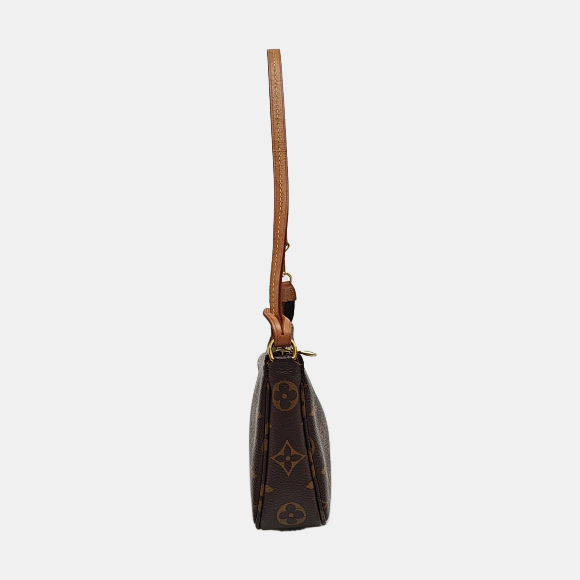ACCESSOIRES GM Monogram Coated Canvas Brown