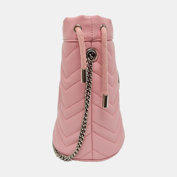 GG Marmont Mini Quilted Calfskin Pink