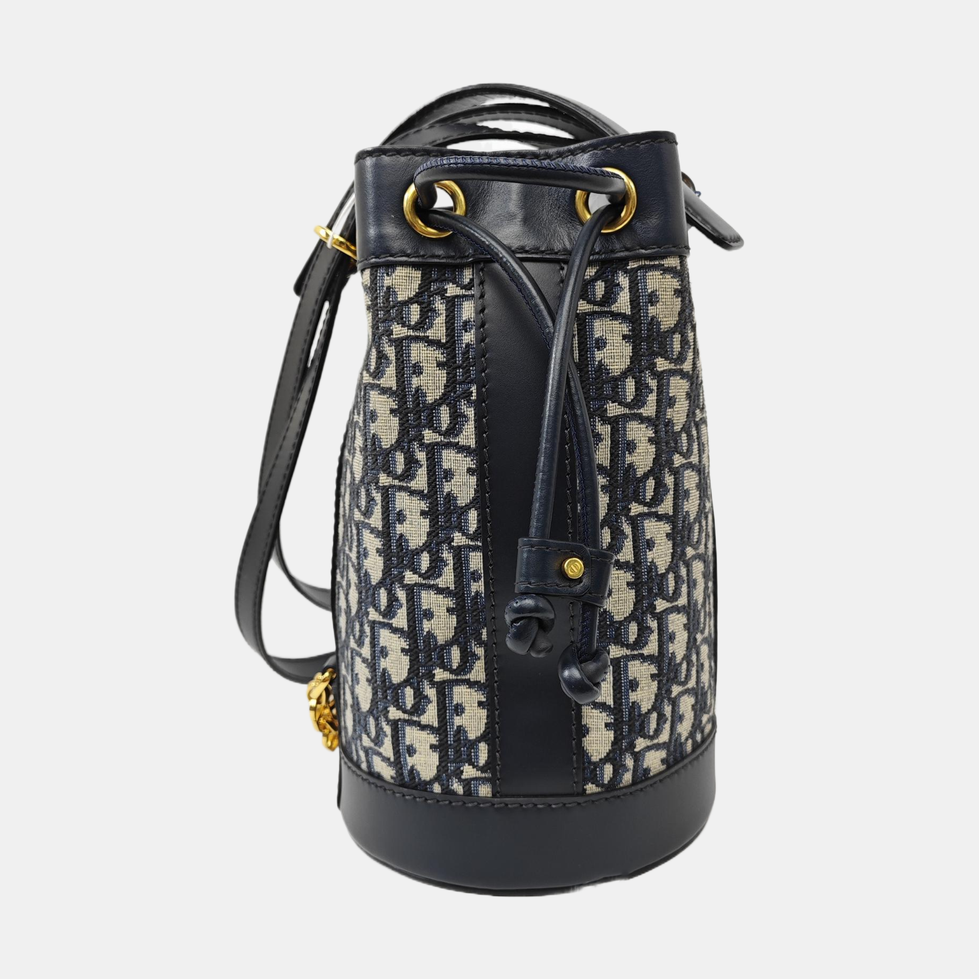 Oblique Canvas Backpack Small Blue
