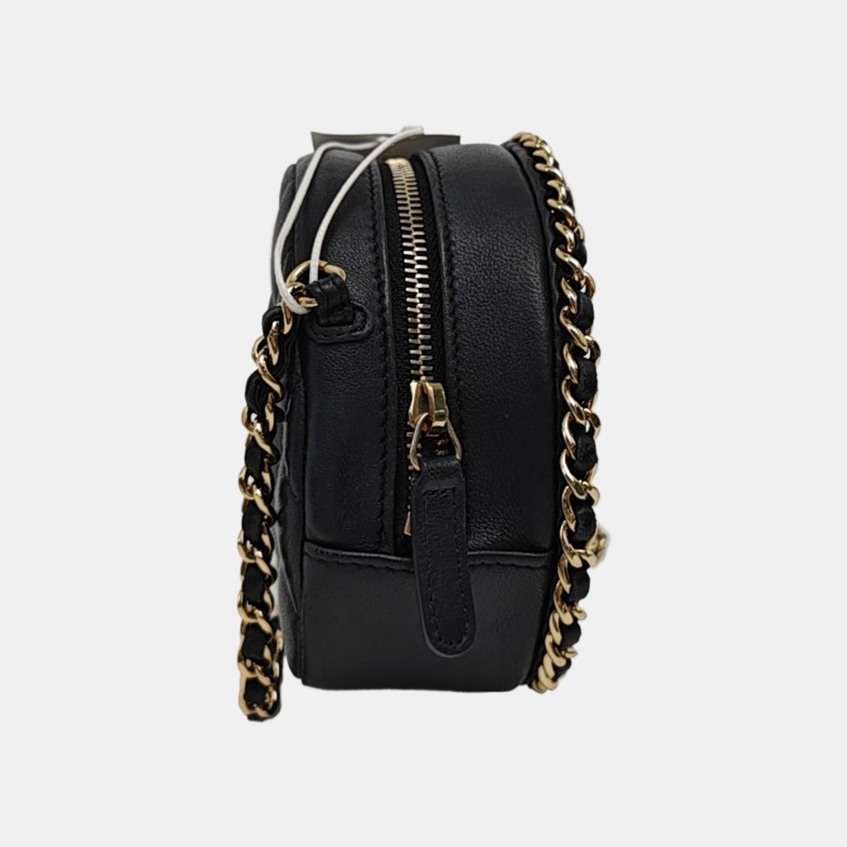 Quilted Lambskin Shoulder Bag Black