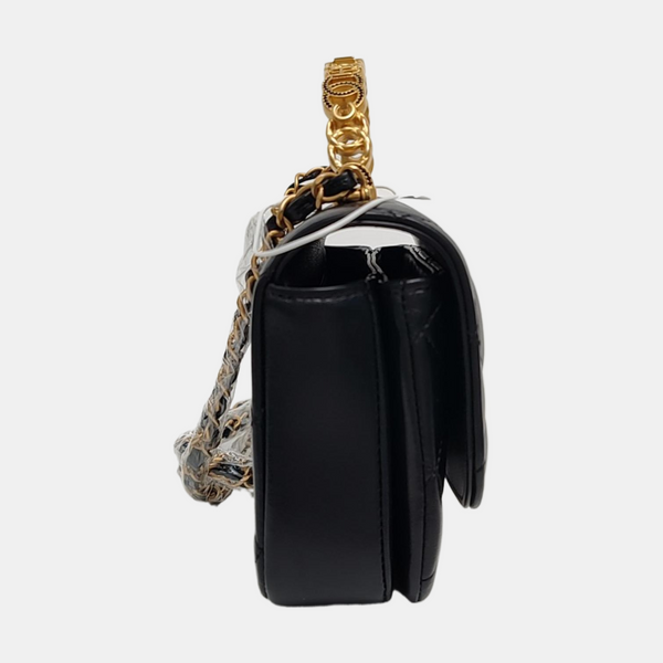 Quilted Lambskin Mini Black