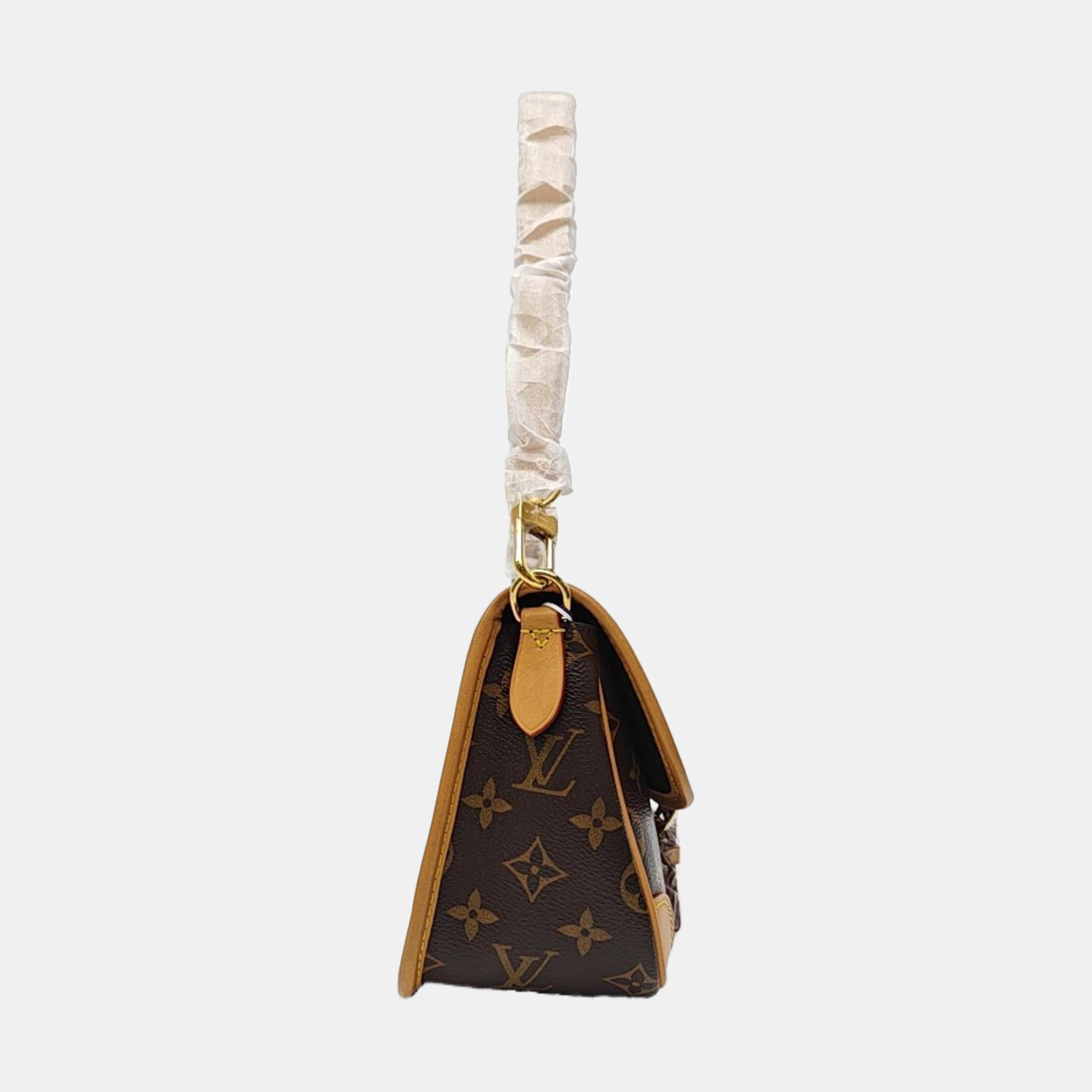DIANE Monogram Coated Canvas Brown