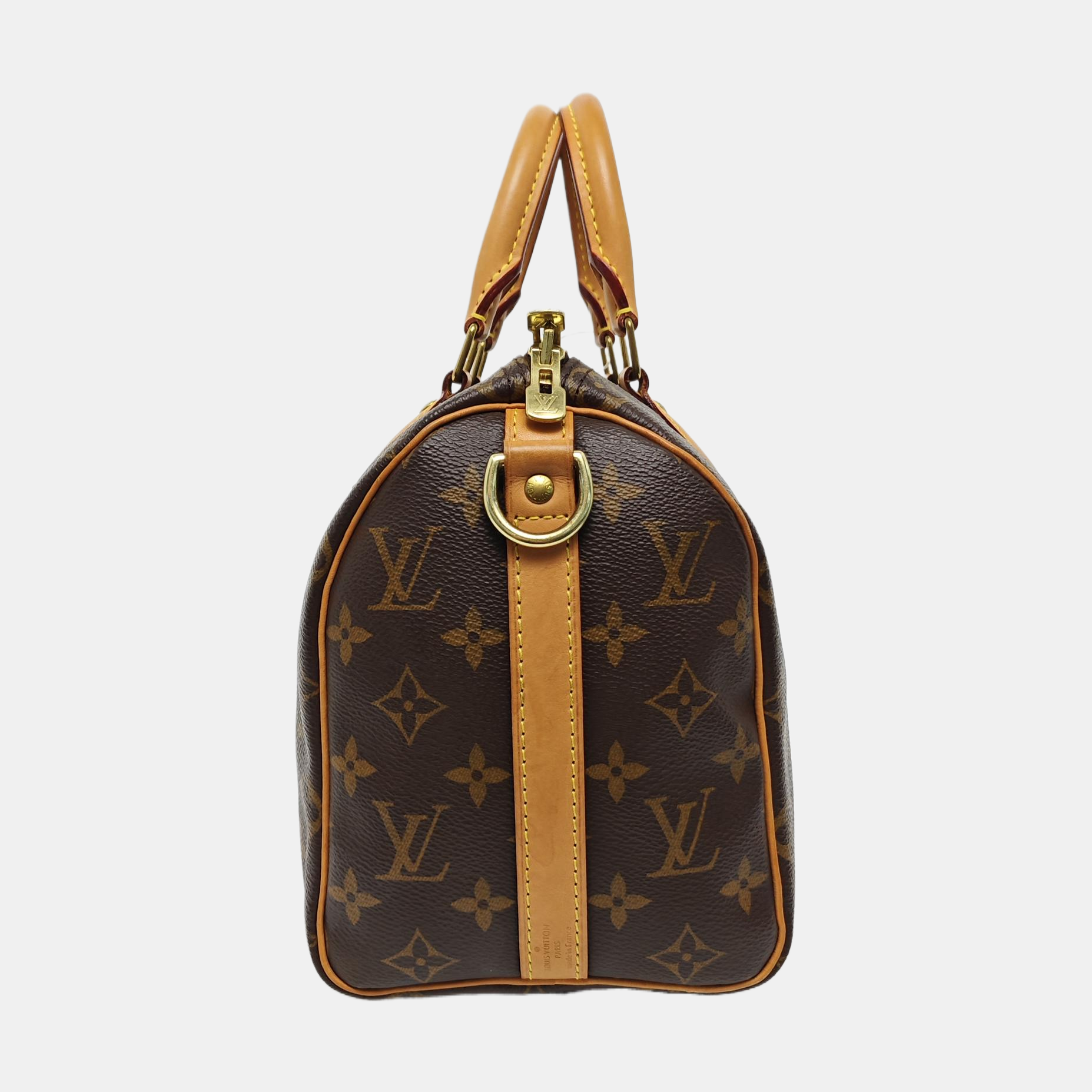 SPEEDY 25 Monogram Coated Canvas Brown