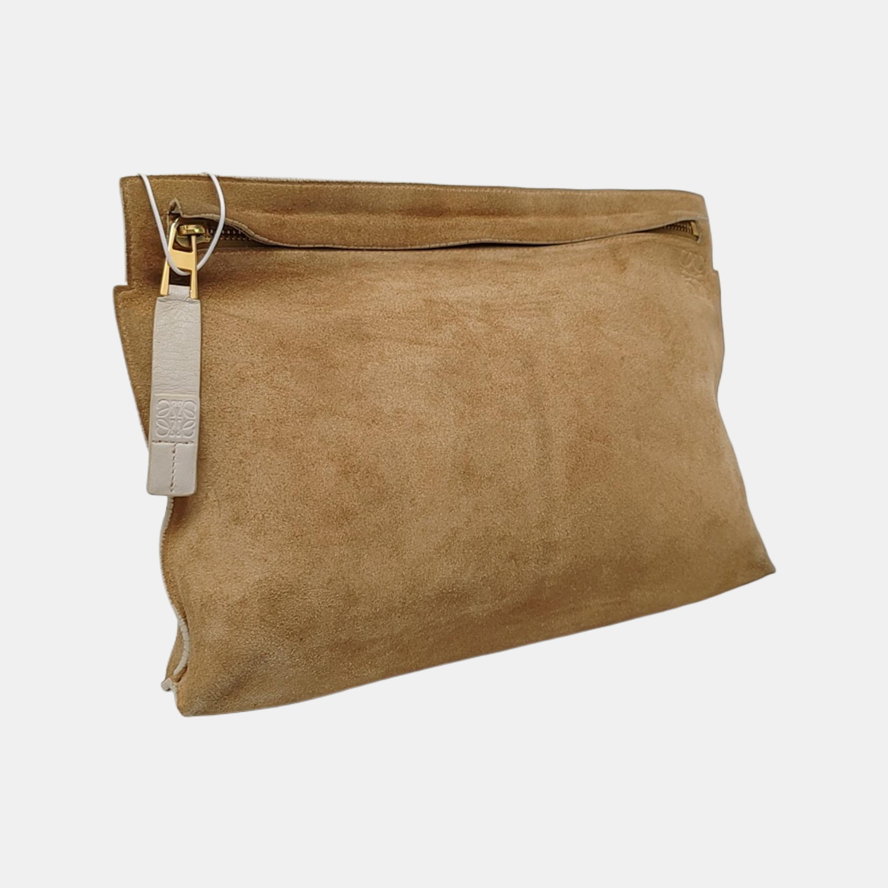 T Pouch Suede Beige