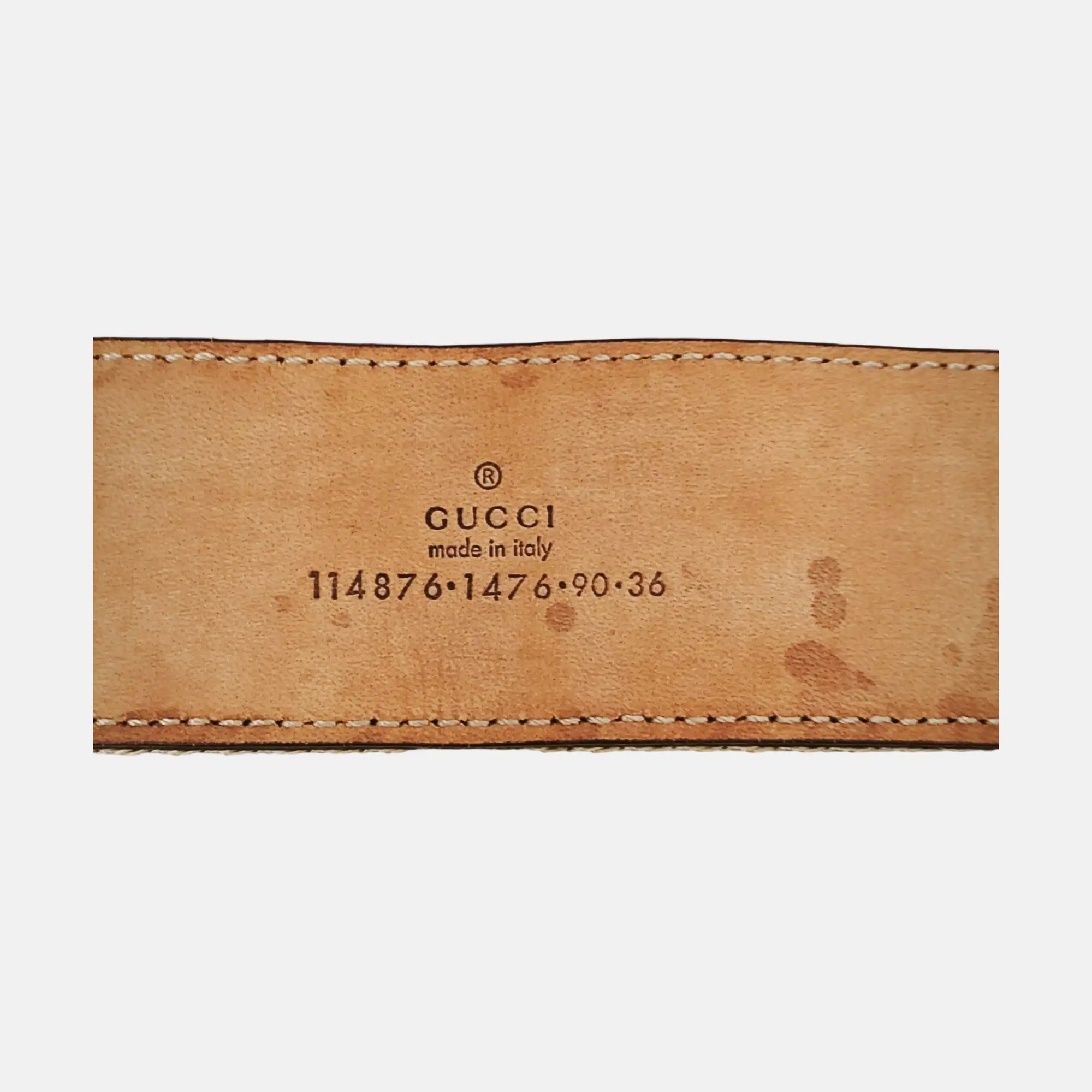Leather Belt Yellow