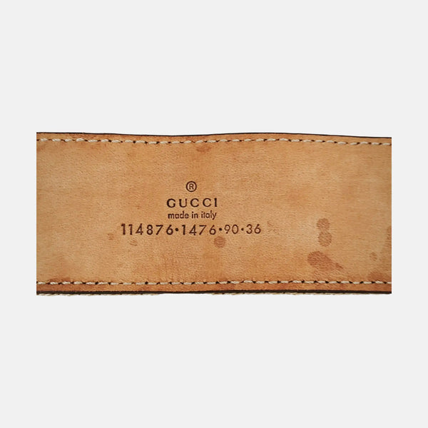 Leather Belt Yellow