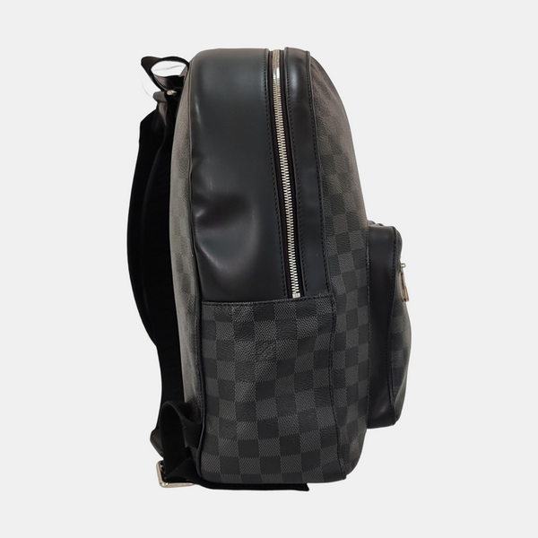JOSH Damier Graphite Coated Canvas Gray