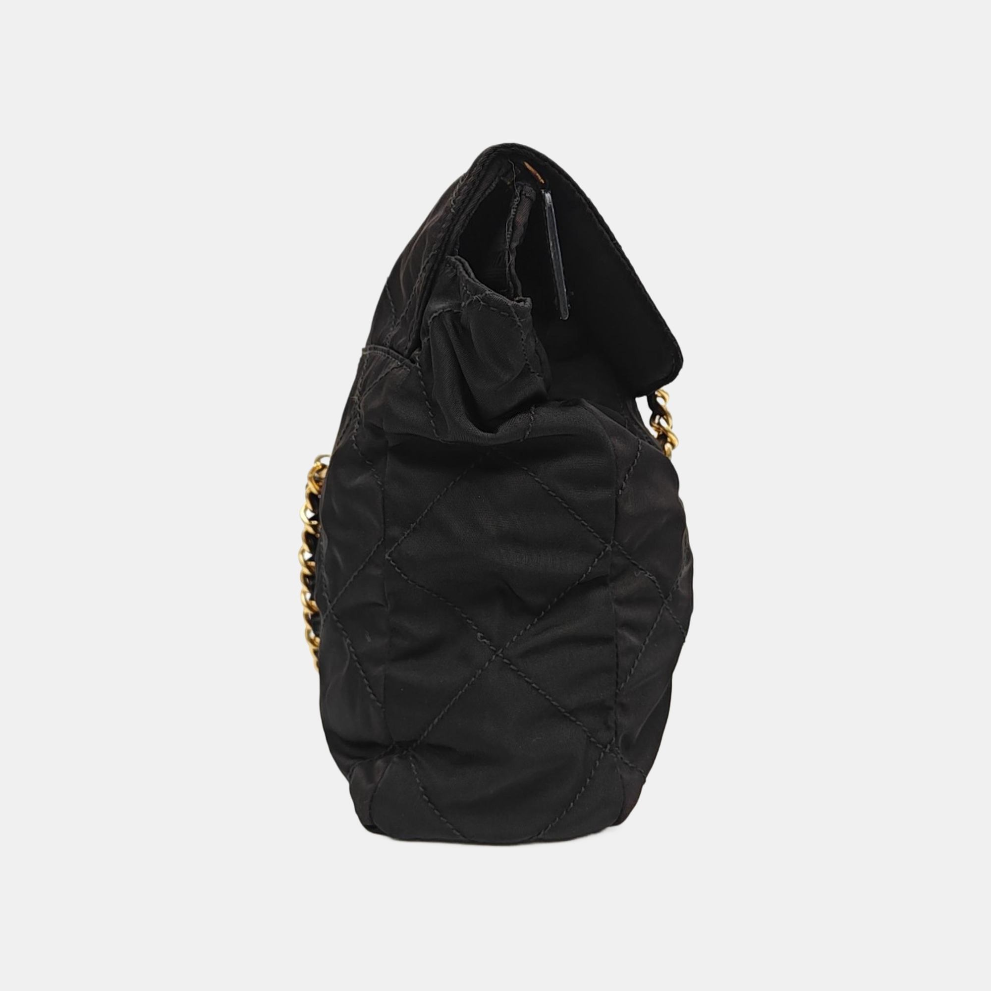 Nylon Quilted Nylon Black