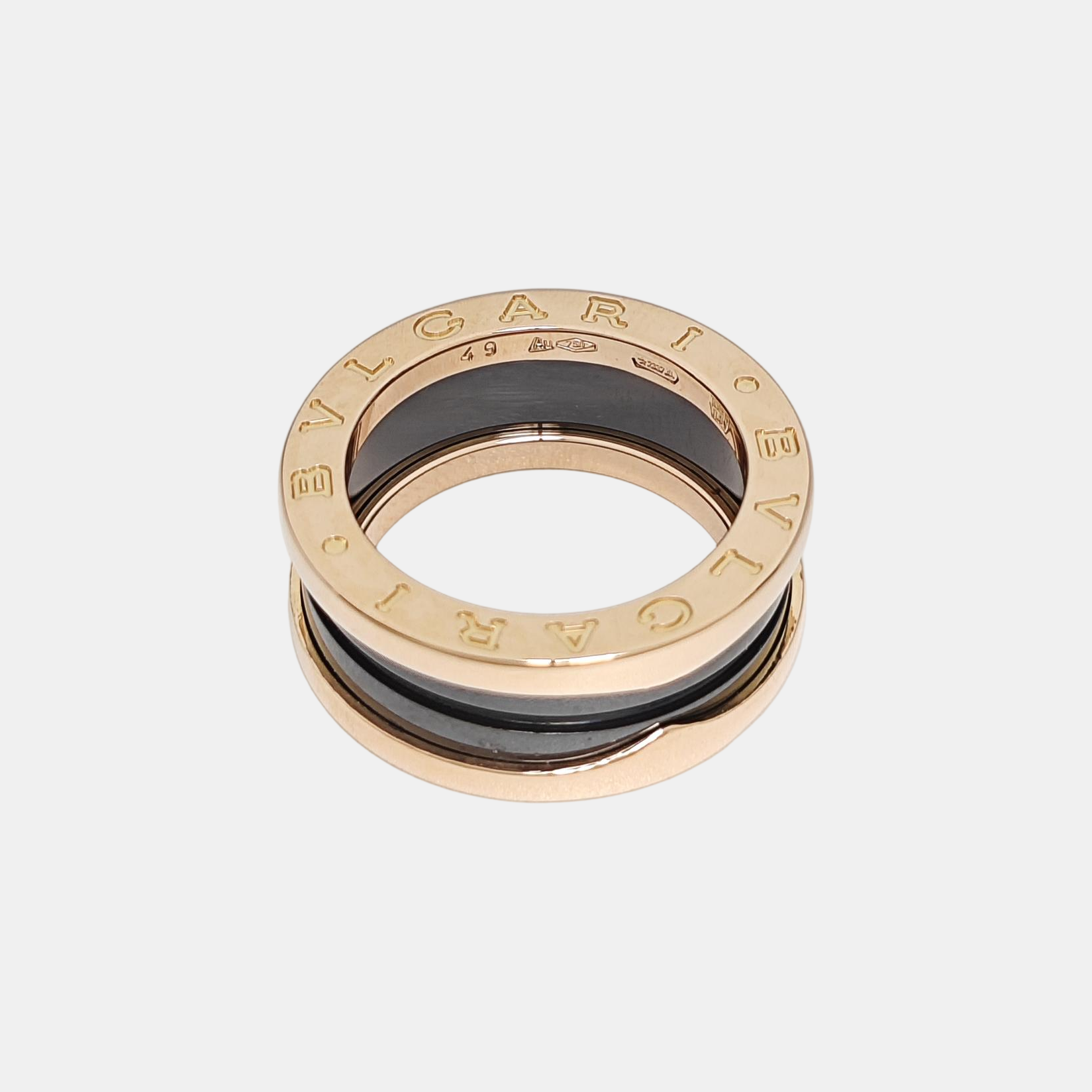 B.ZERO1 18k Rose Gold Ring EU 49
