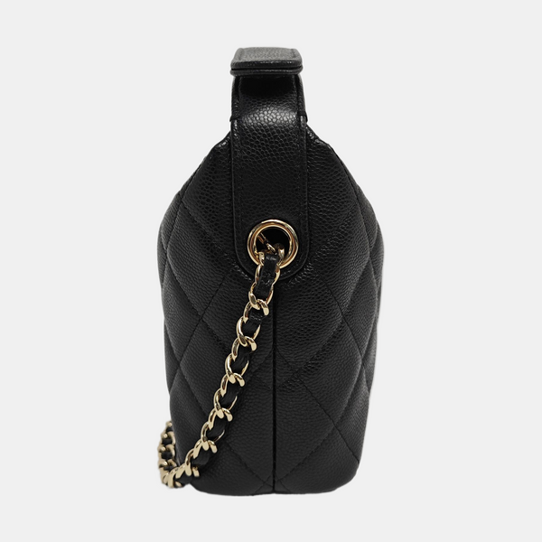 HOBO Quilted Grained Calfskin Black