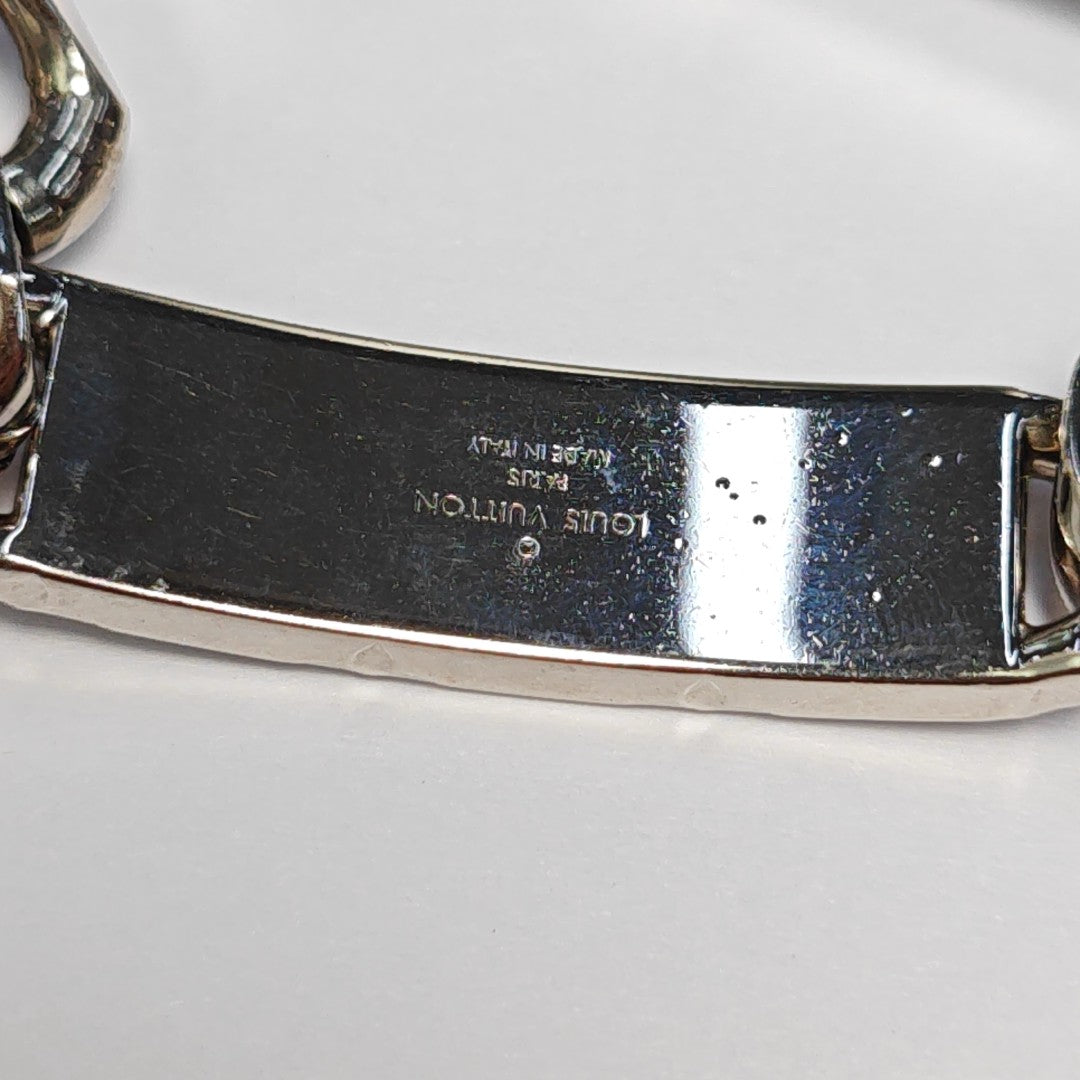 Monogram Metal Silver Bracelet