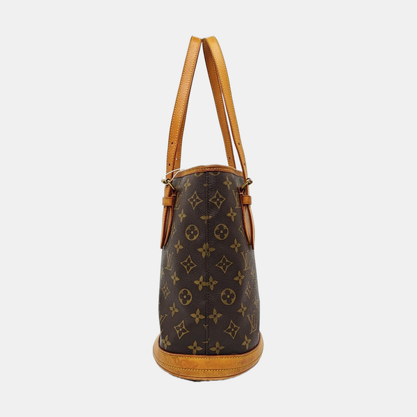 BUCKET PM Monogram Coated Canvas Brown