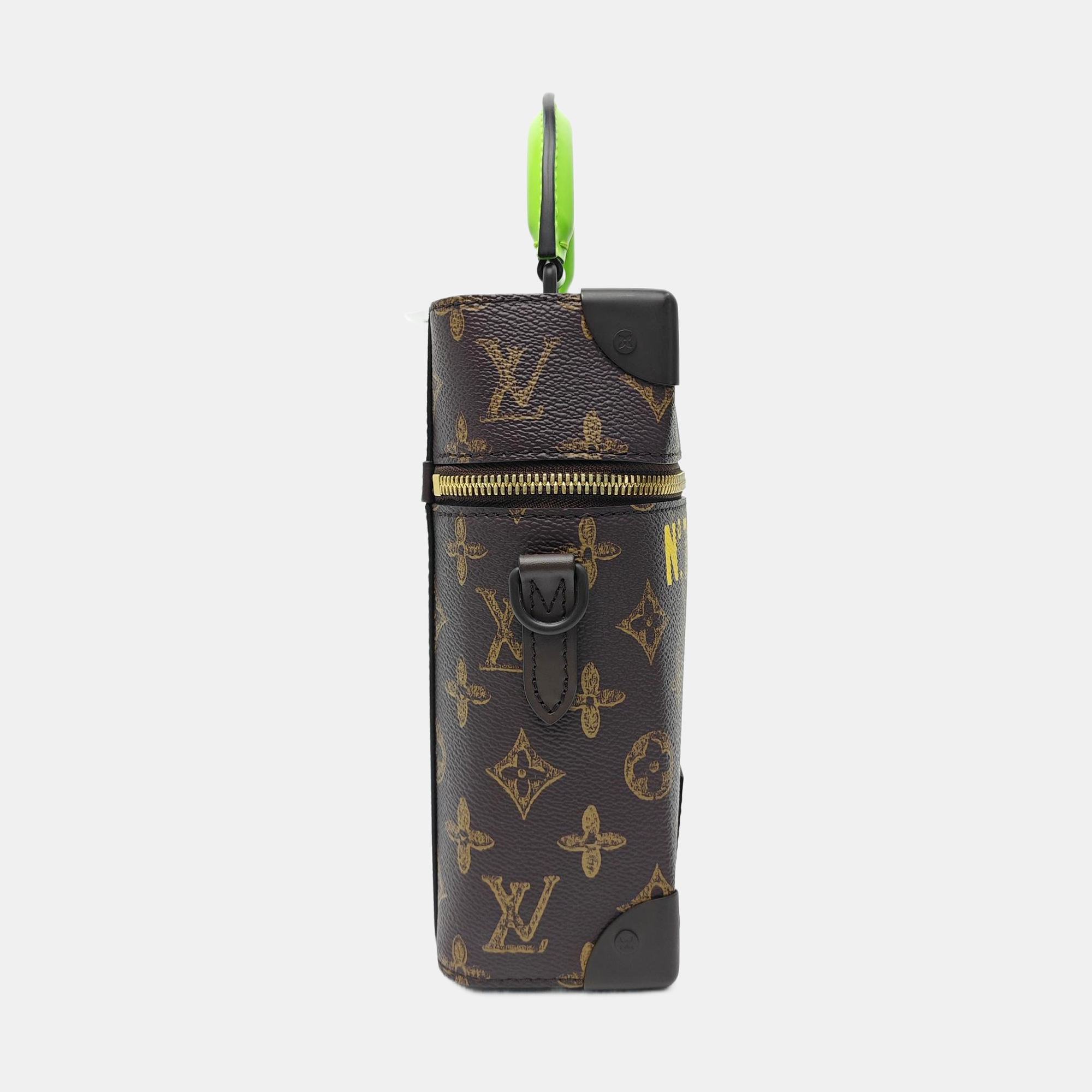 VERTICAL BOX TRUNK Monogram Coated Canvas Brown
