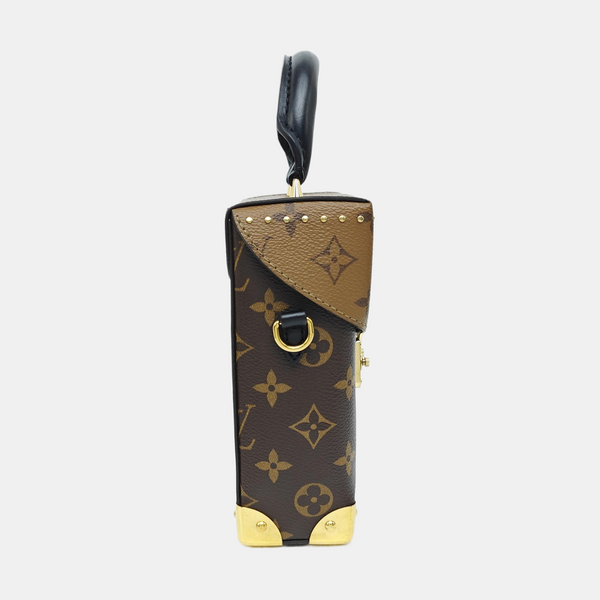 CAMERA BOX Monogram Coated Canvas Brown