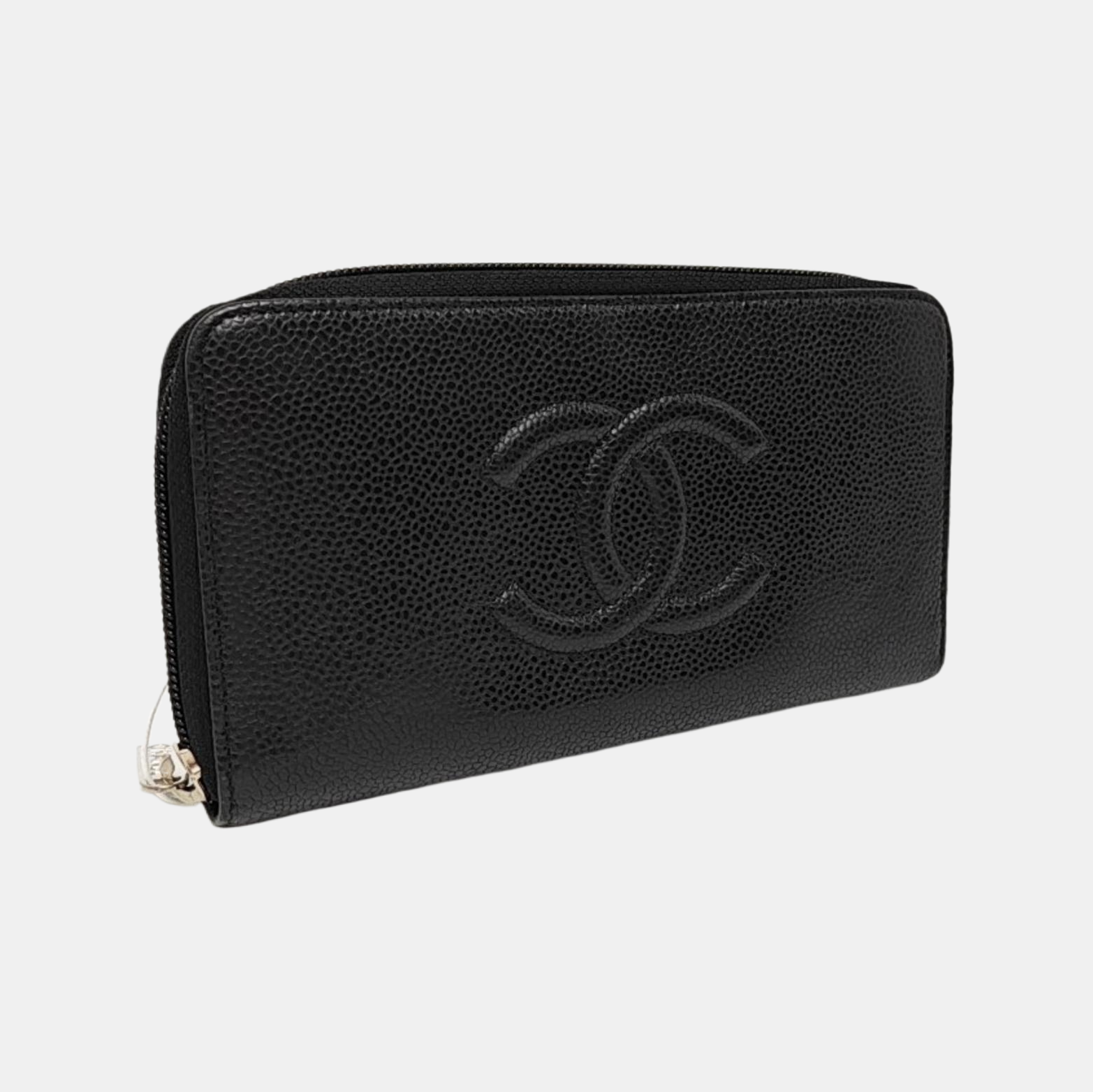 Grained Calfskin Wallet Black