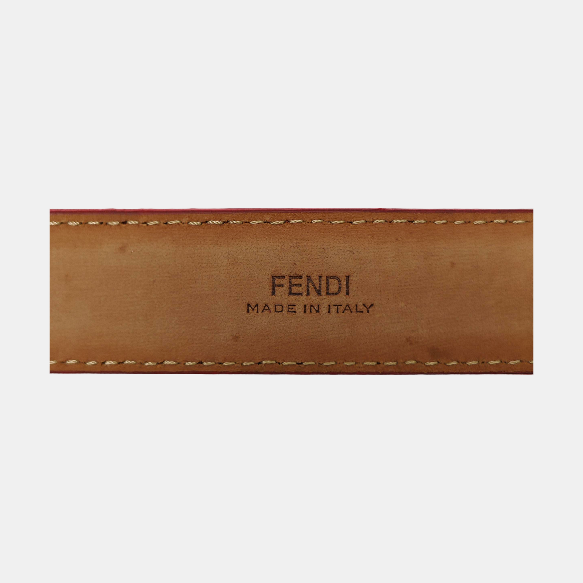 Leather Belt Orange