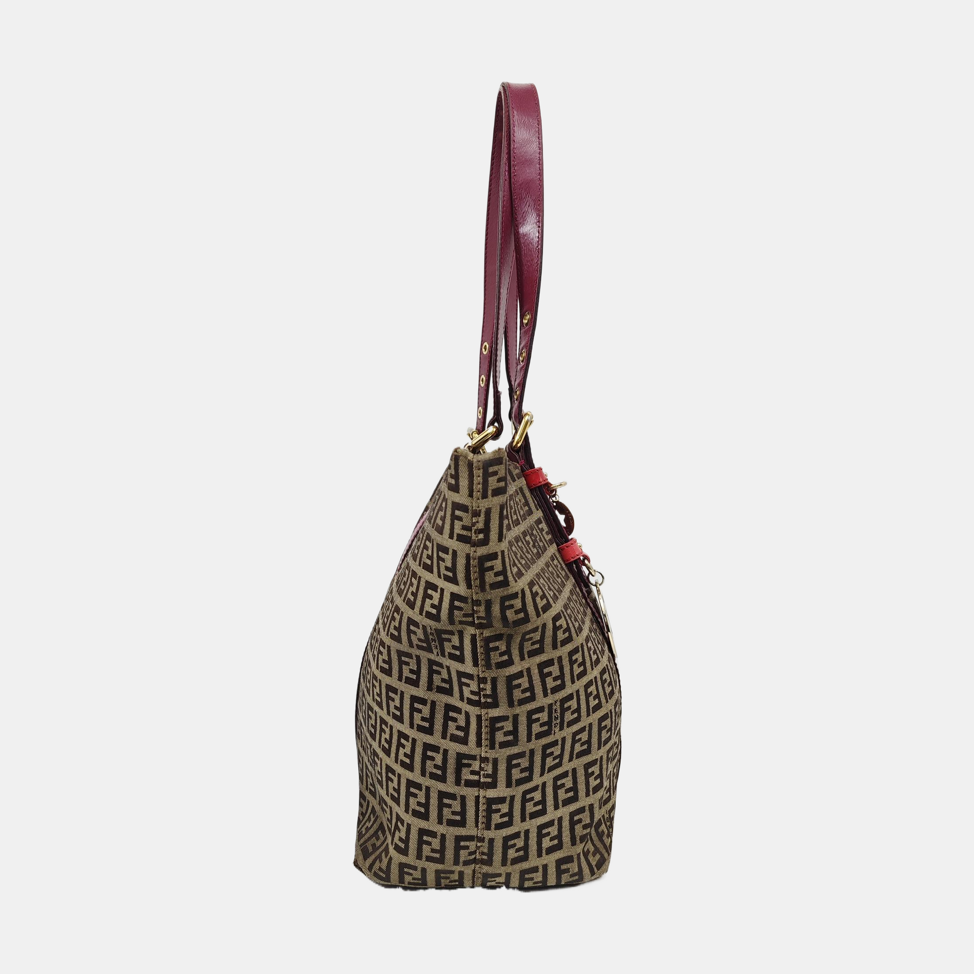 Monogram Canvas Tote Bag Brown