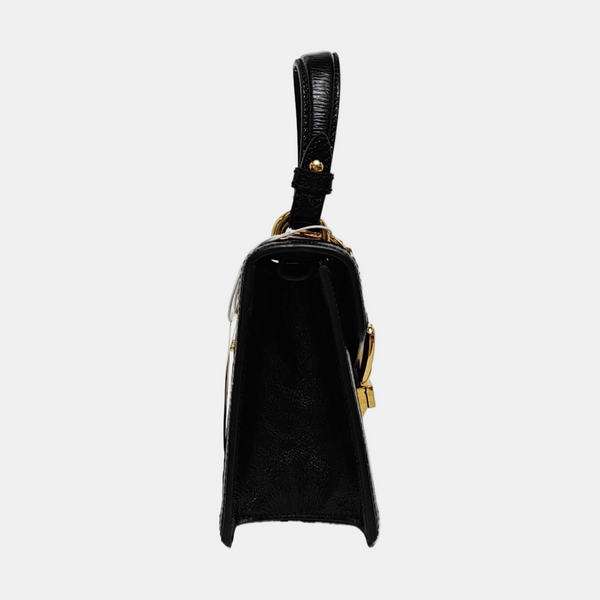 Sylvie Mini Monogram Velvet Black