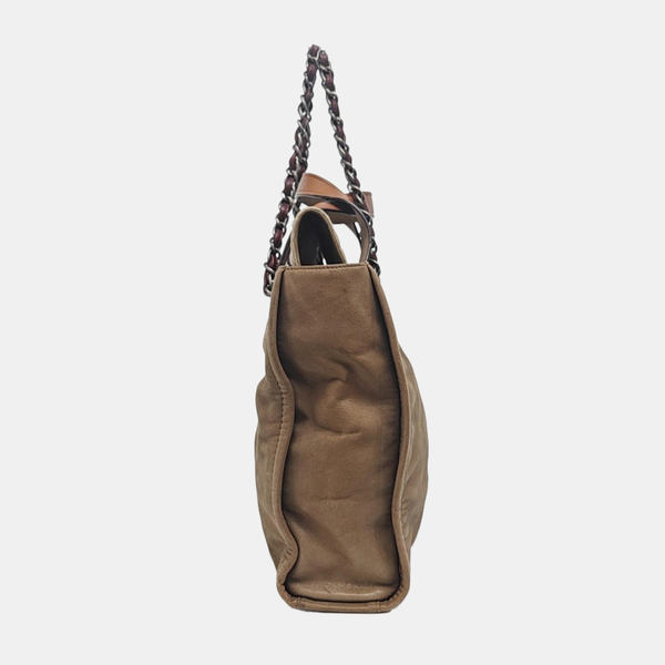 Quilted Calfskin Brown