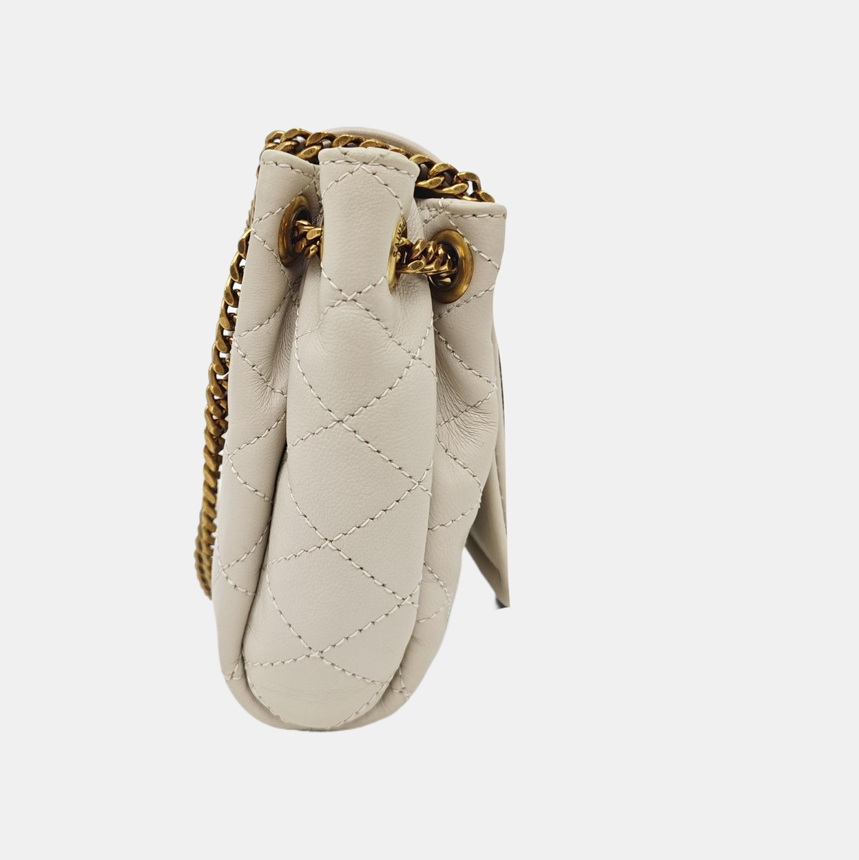 NOLITA Mini Quilted Lambskin White