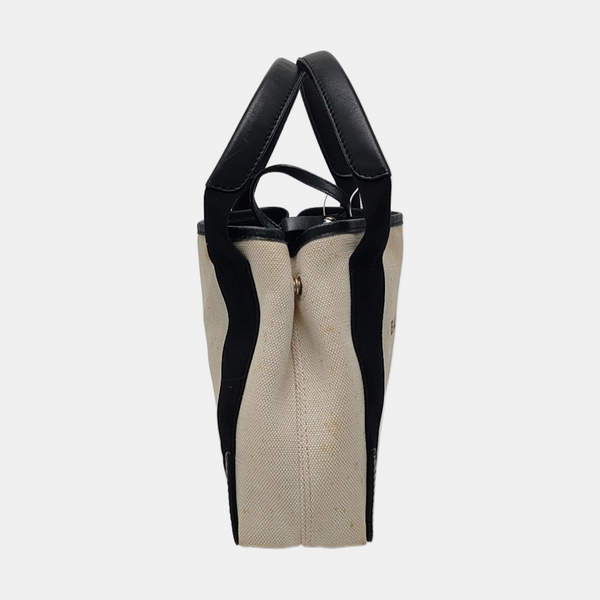 Navy Mini Canvas White