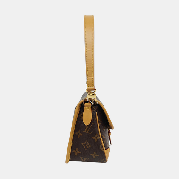DIANE Monogram Coated Canvas Brown