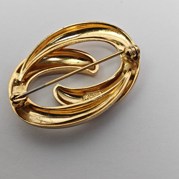 Metal Gold Brooch