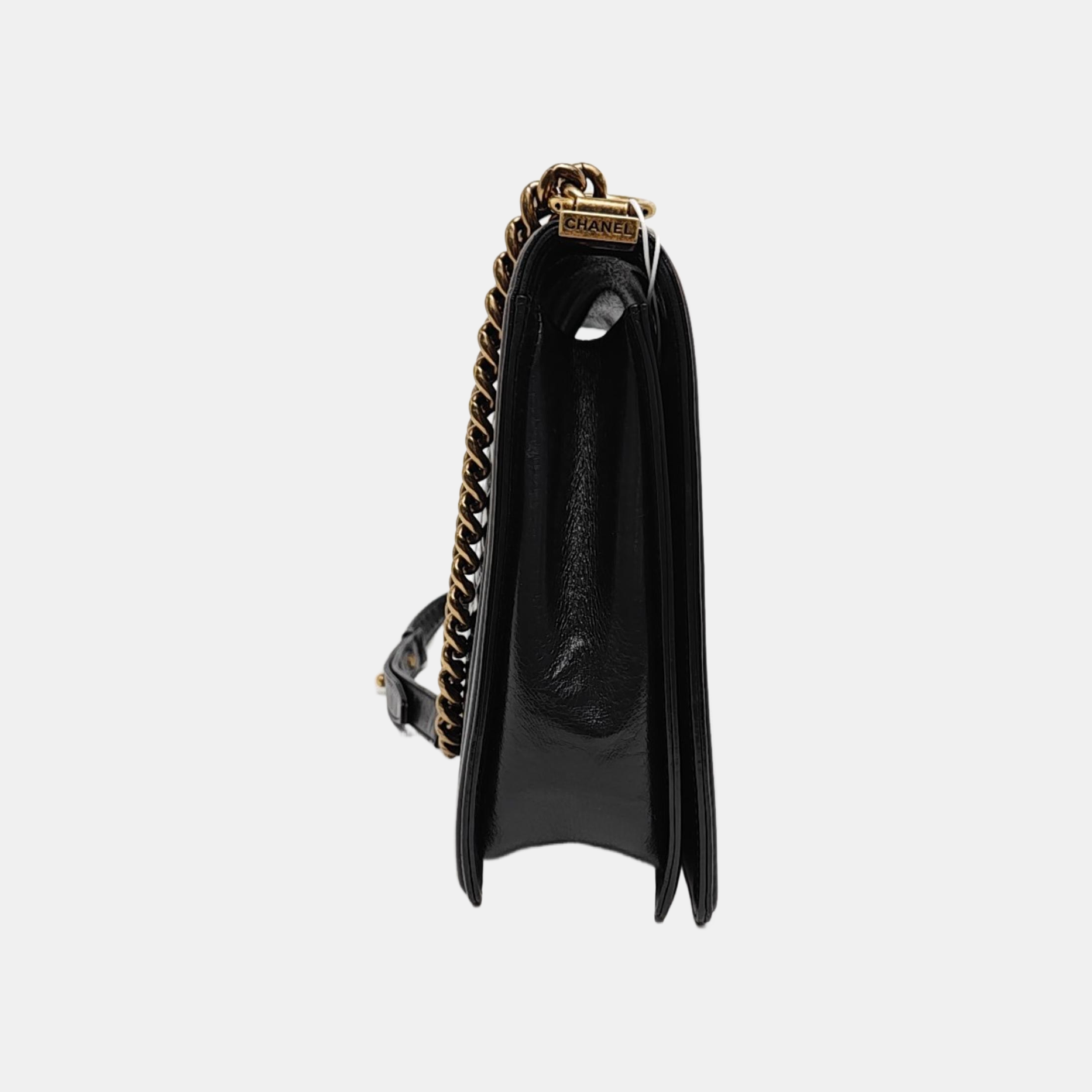 BOY CHANEL Maxi Quilted Calfskin Black