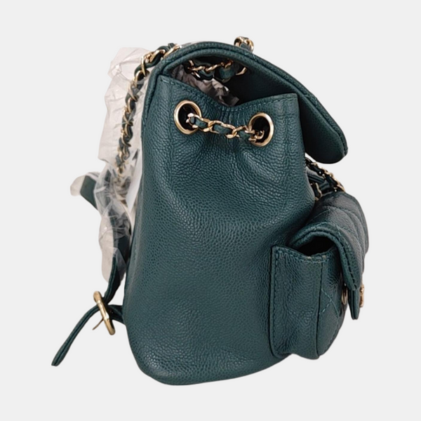 DUMA Quilted Calfskin Green