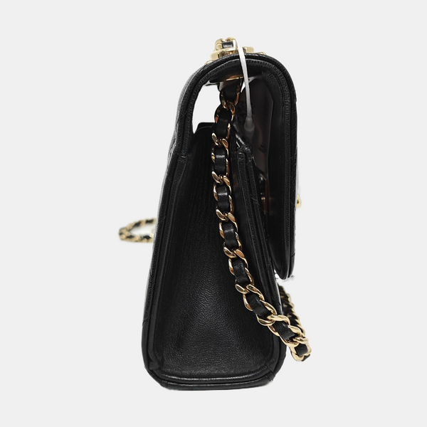 Authenticated pre-owned  TRENDY CC Quilted Lambskin Black - Shoulder Bag at Looply