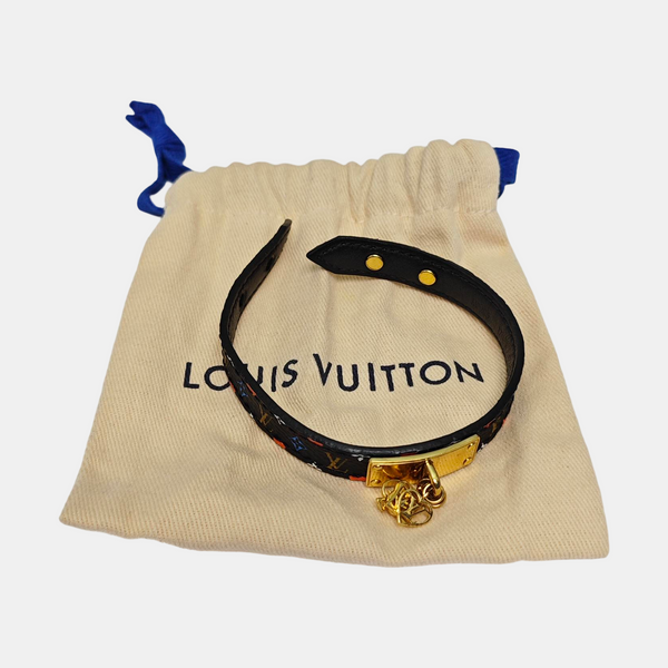 Coated Canvas Black Bangle