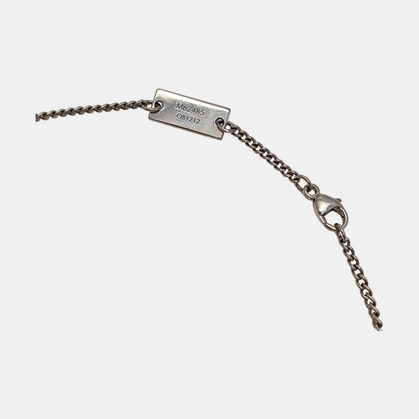 Monogram Metal Silver Necklace