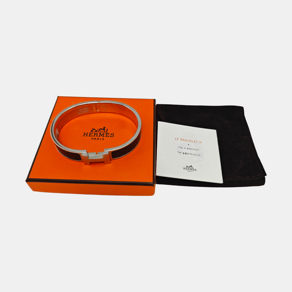 Clic Hh Metal Black Bangle