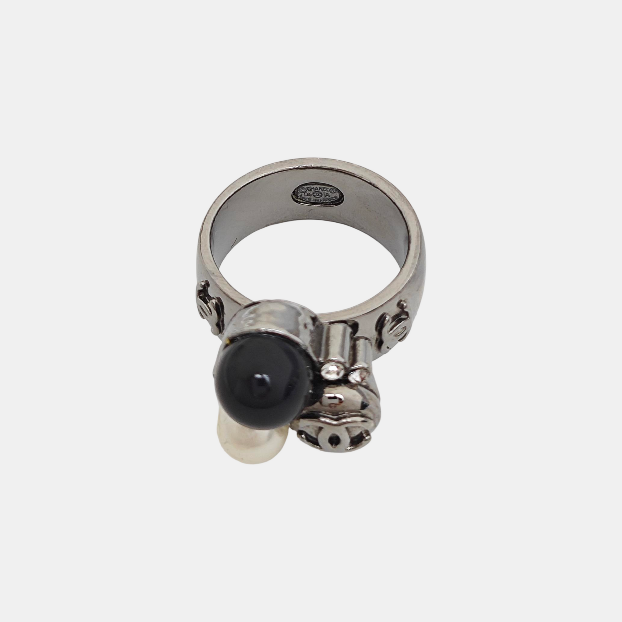 Metal Black Ring EU 53
