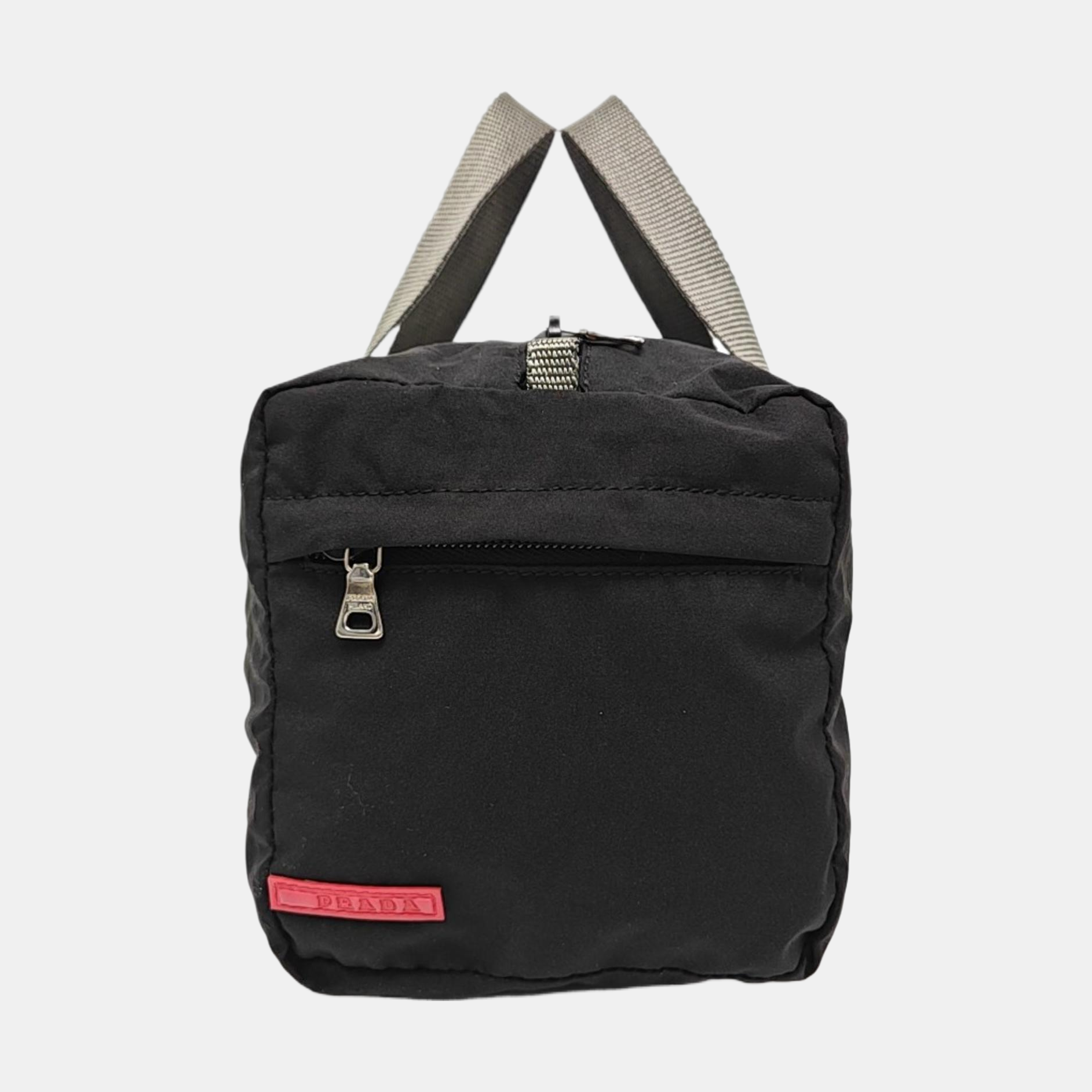 Fabric Top Handle Bag Black