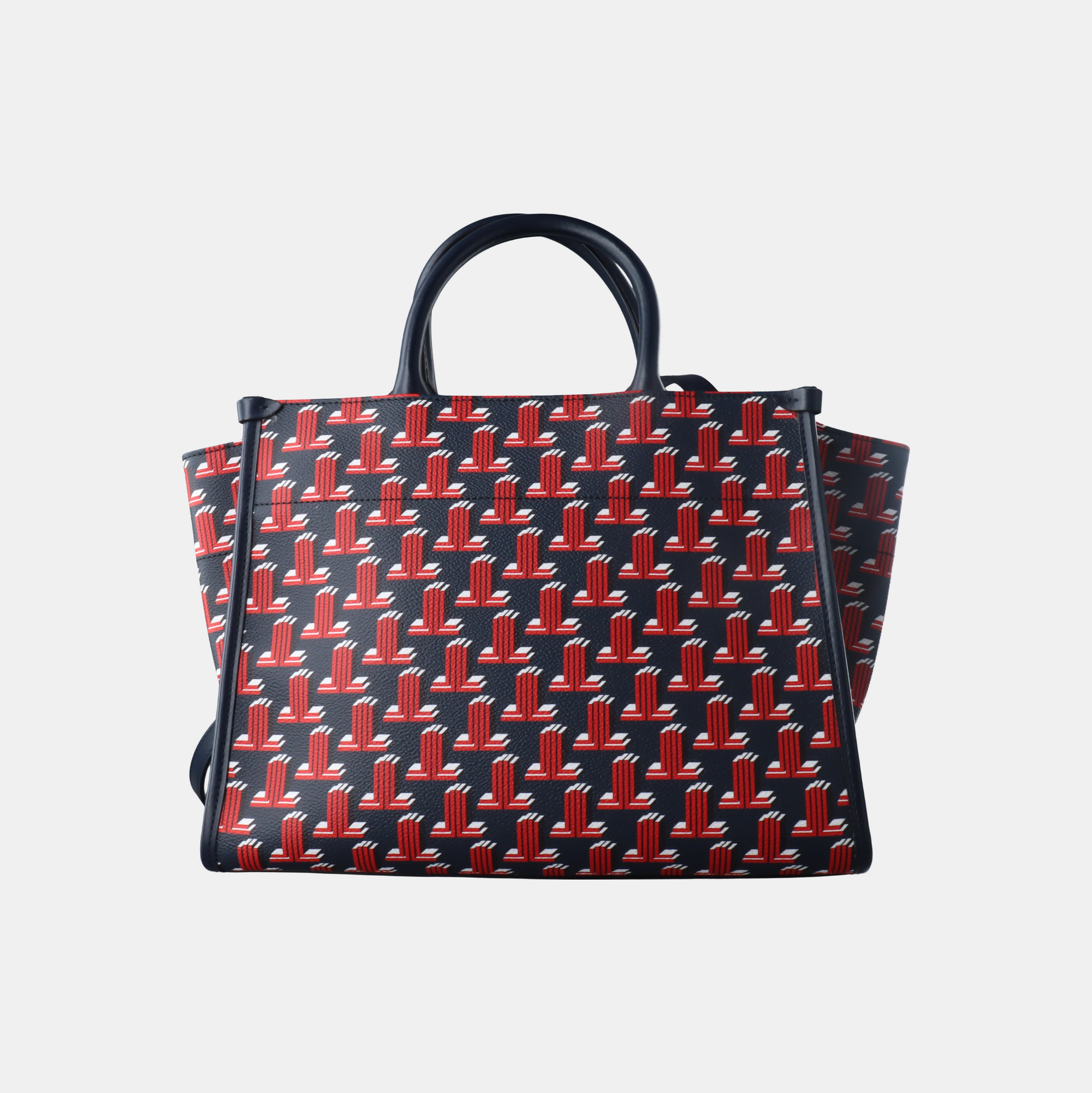 Coated Canvas Tote Bag Black