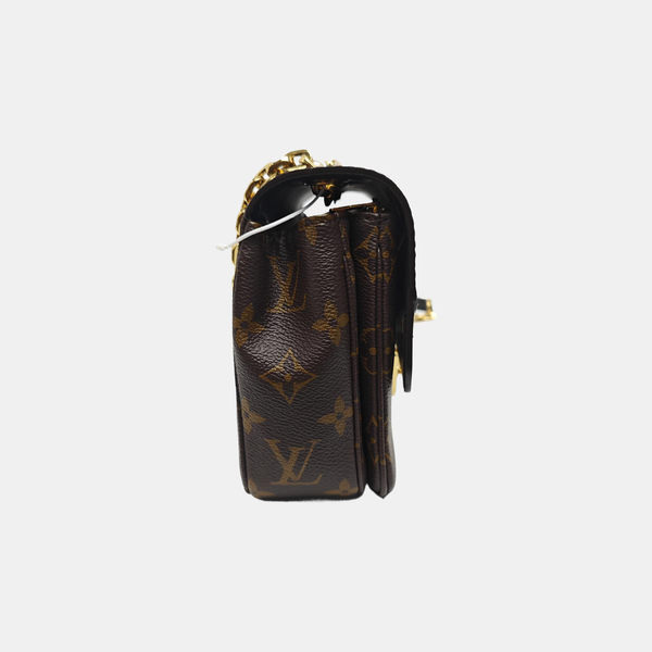 MARCEAU Monogram Coated Canvas Brown