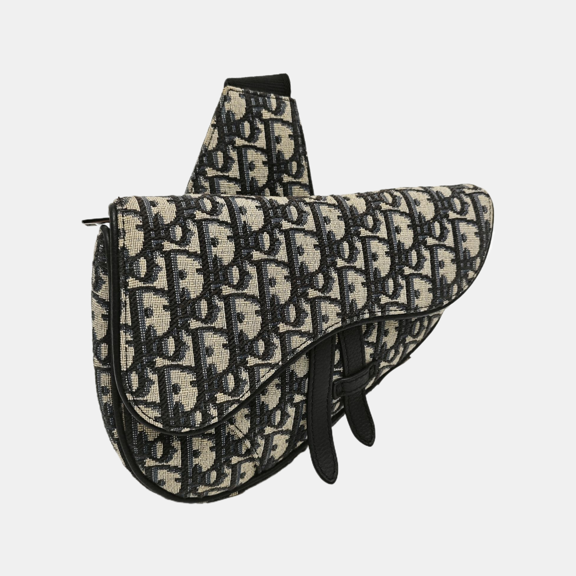 Saddle Mini Oblique Canvas Blue
