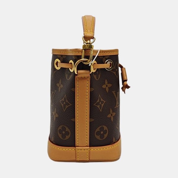 NOÉ Nano Monogram Coated Canvas Brown