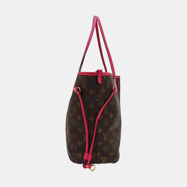 NEVERFULL INSIDE OUT MM Monogram Coated Canvas Brown