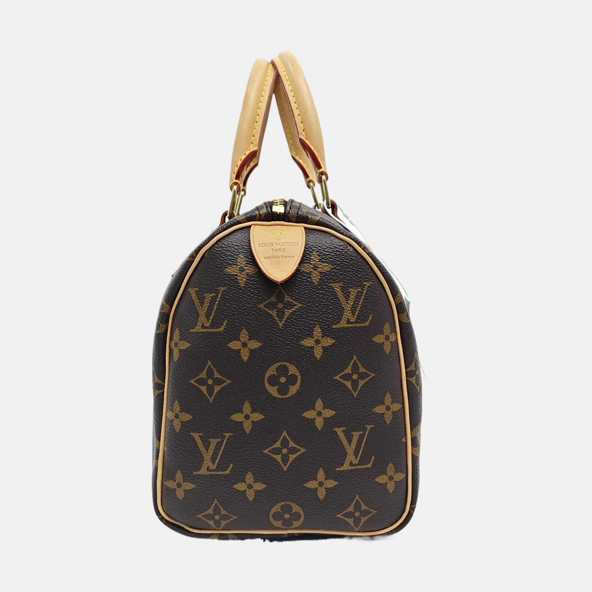 SPEEDY 25 Monogram Coated Canvas Brown