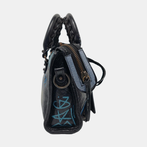 Classic Metallic Edge City Lambskin Black